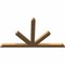 Ekena Millwork Saratoga Timber Gable Bracket, Western Red Cedar, 96"W x 56"H x 3 1/2"D x 5 1/2"F, 14/12 Pitch GBW096X56X0406SAR00SWR - alternate 5